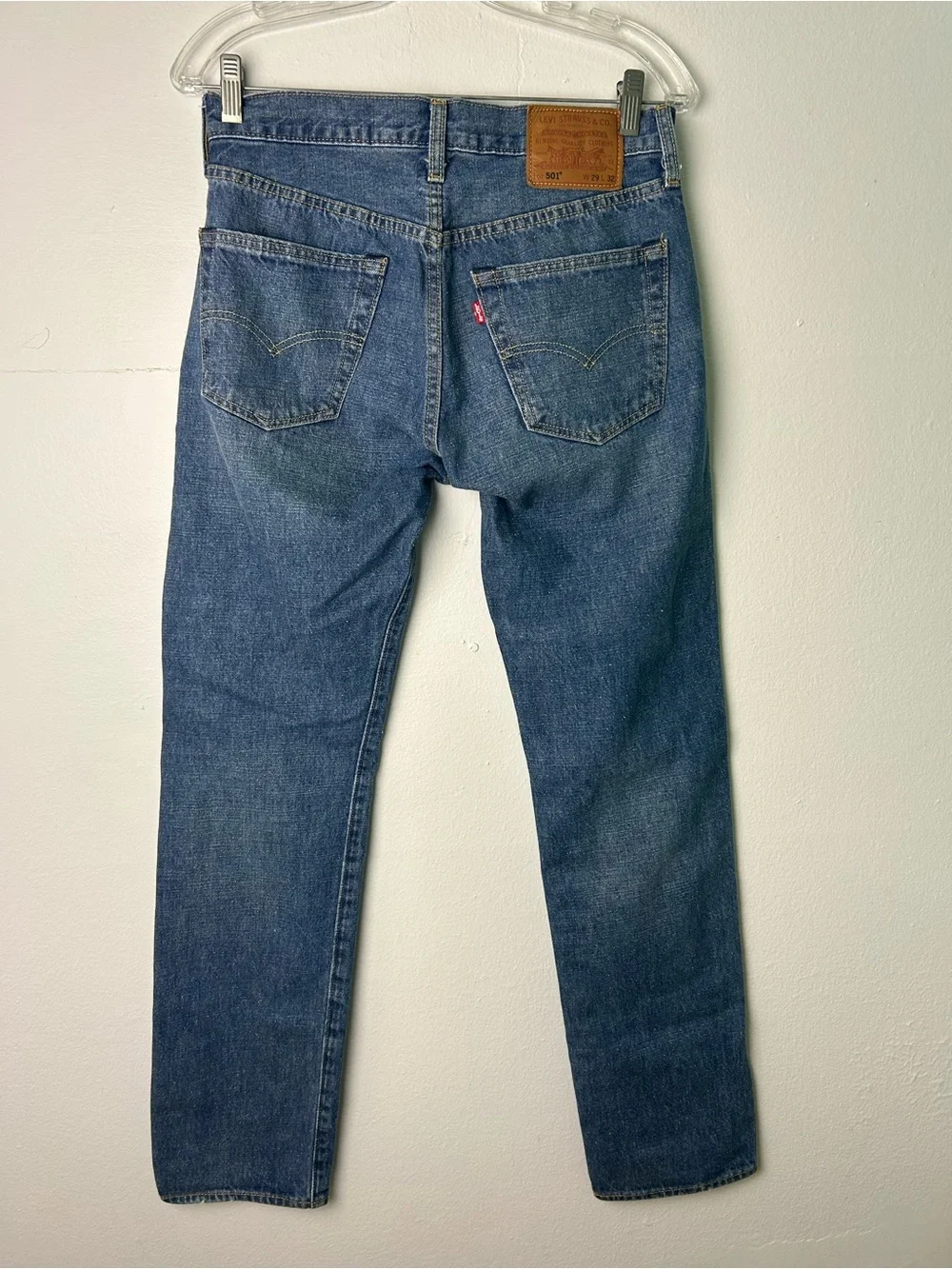 Levi’s 501 Mens Premium Button Fly Selvedge Big E Size 29X32 Blue